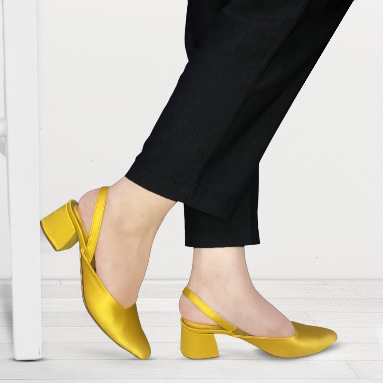 YELLOW PREMIUM LADY MULE | YELLOW