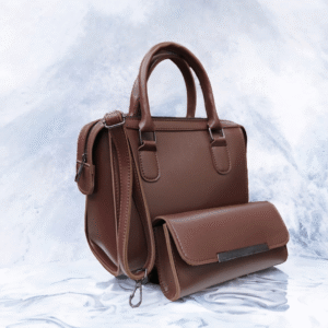 Elite Essentials 2 PCs Bag Dark Brown Color