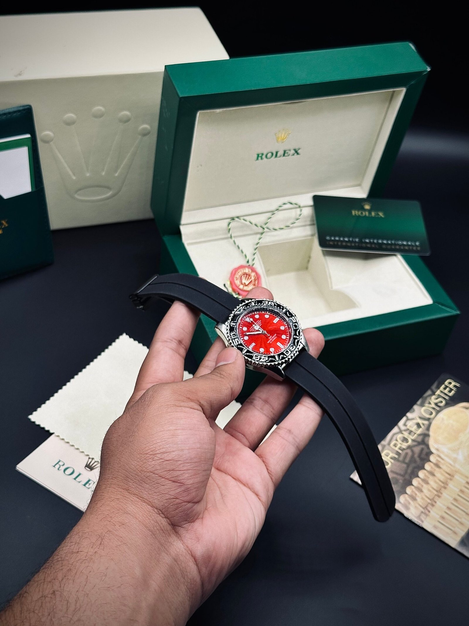 Roley submariner magnetic lock silicone straps