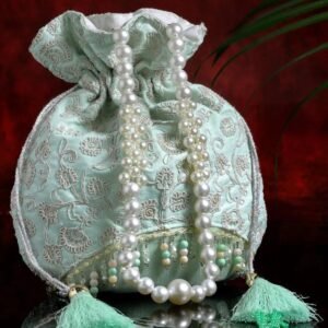 Blue Blossom Potli Bag