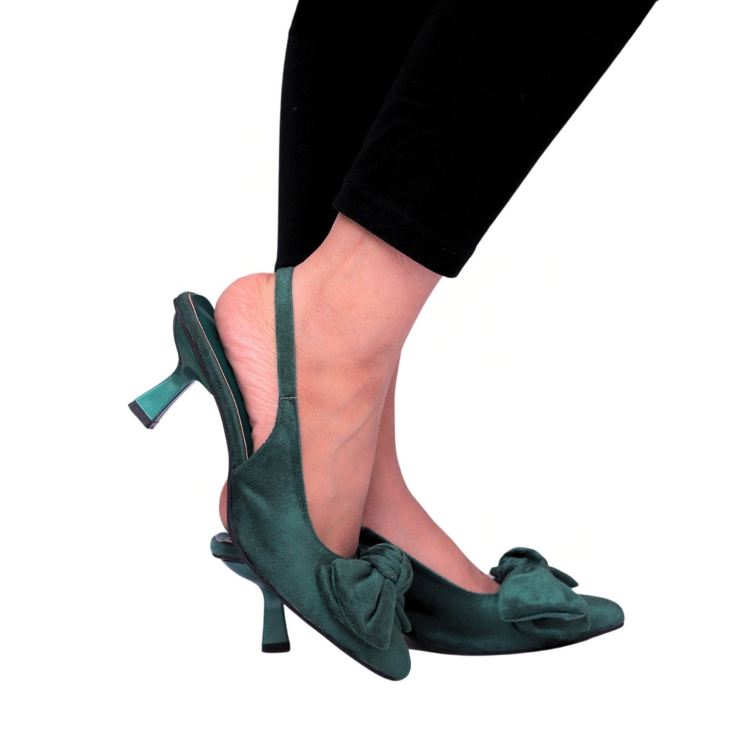 TIE KNOT PUMP | BOTTLE GREEN - Image 2