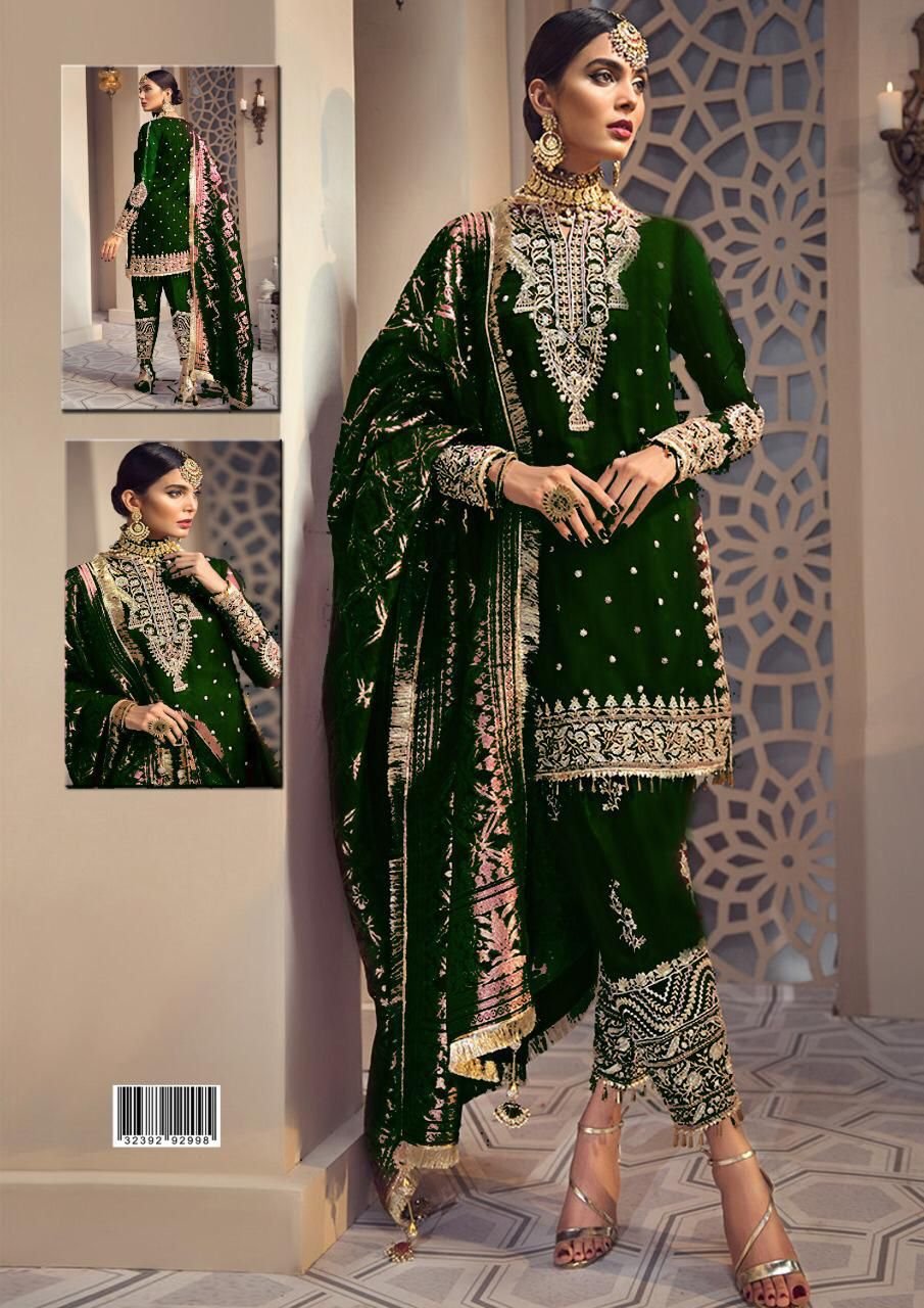 Anaya party wear green