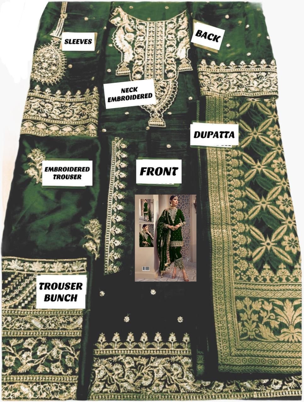 Anaya party wear green - Image 2