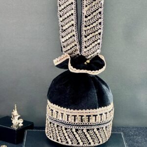 Gilded Shadow Potli Bag
