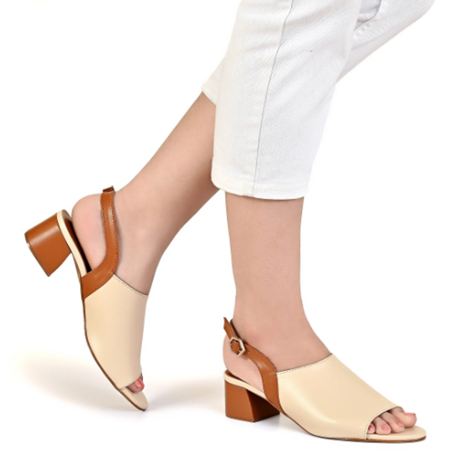 JINNY HEEL SANDAL | FAWN