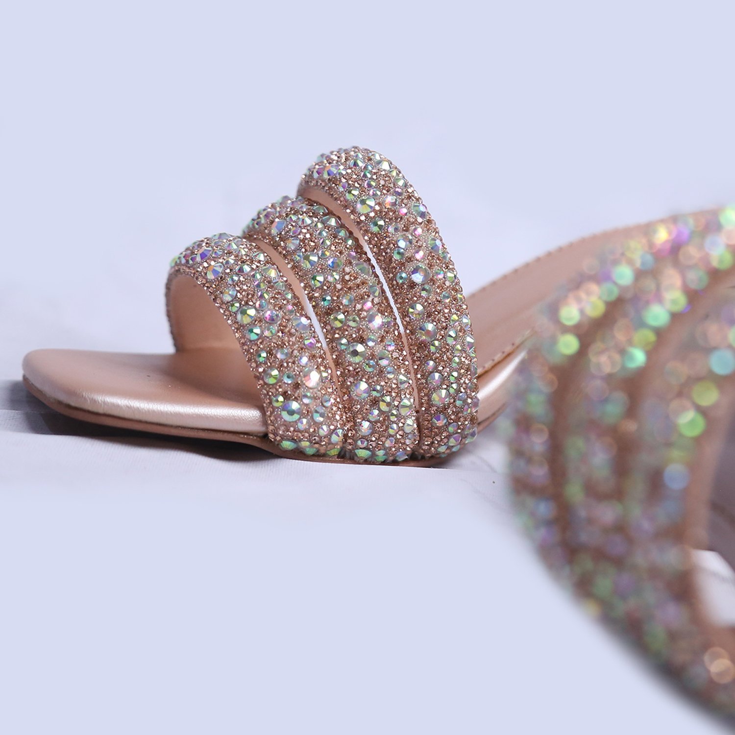 LINA HEEL SANDAL | ROSE GOLD - Image 4