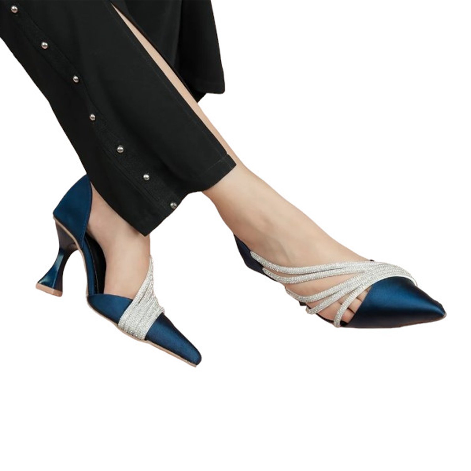 ISABELLA HEEL SANDAL | BLUE