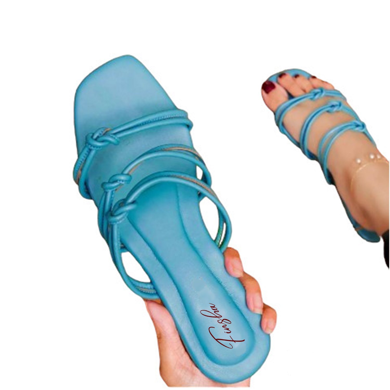 ROPPEY FLAT SLIPPER | BABY BLUE