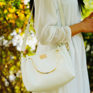 Fashion House Standard Hand bag 3 pcs White Color