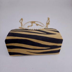 Hazel Chain Crossbody Bag Zebra Texture