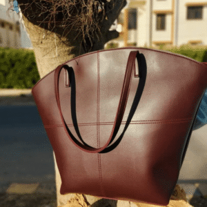 Elegance Tote Bag Dark Brown Color