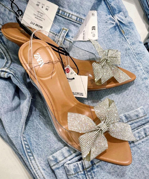 Zara Bow Pointed Heels