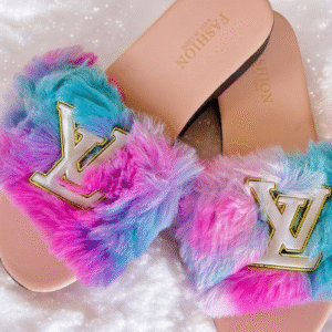 Imported Fur flats