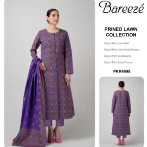 Bareeze Printed Lawn ZA-7