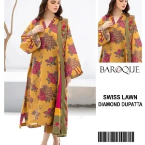 Baroque Printed Swiss Lawn CT-99