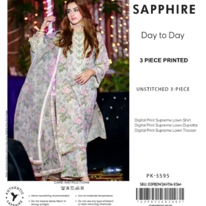 Sapphire Printed Lawn ZA-16