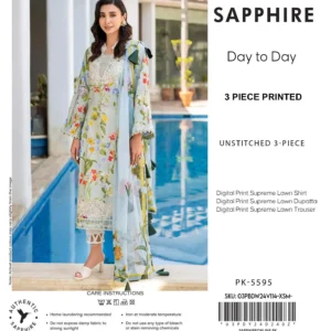 Sapphire Printed Lawn ZA-12
