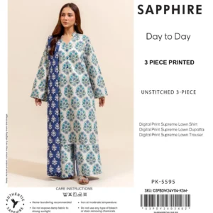 Sapphire Printed Lawn ZA-14