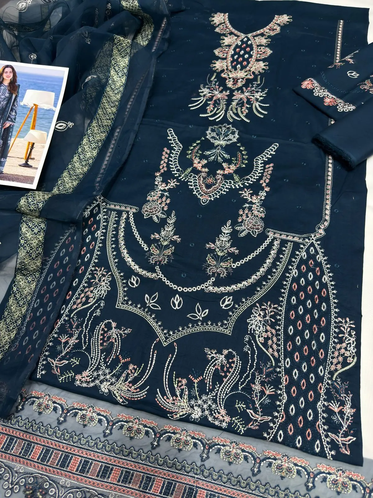 Qalamkar Lawn BN-1037 - Image 2