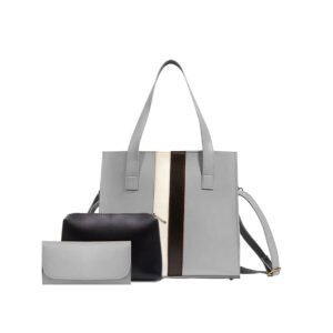 Victoria Tote Bag 3 PCs Grey Color