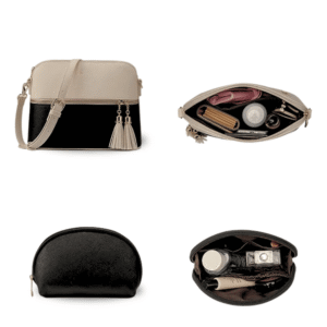 Eliza 3 PCs Tote Bag Beige & Black Color