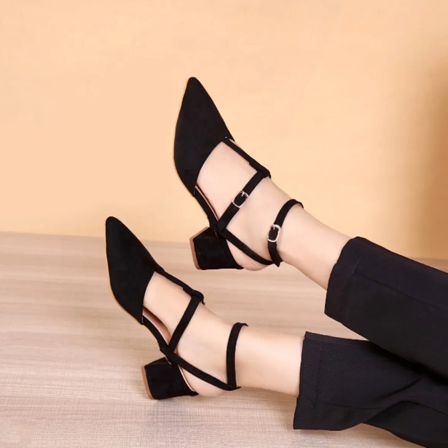 CLASSY HEEL SANDAL | BLACK - Image 2