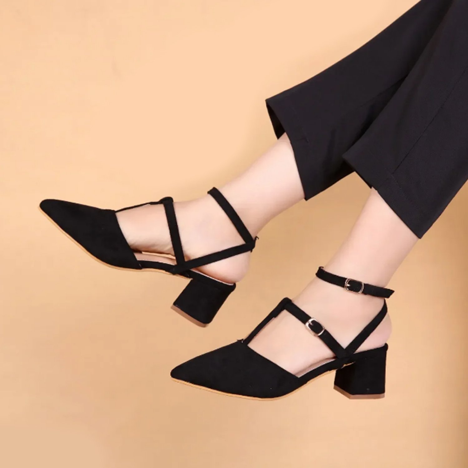CLASSY HEEL SANDAL | BLACK