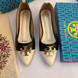 Tory Pumps Black White