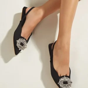 Zara Rhinestones Flats