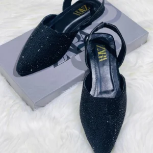 Zara Stone Flat Pumps