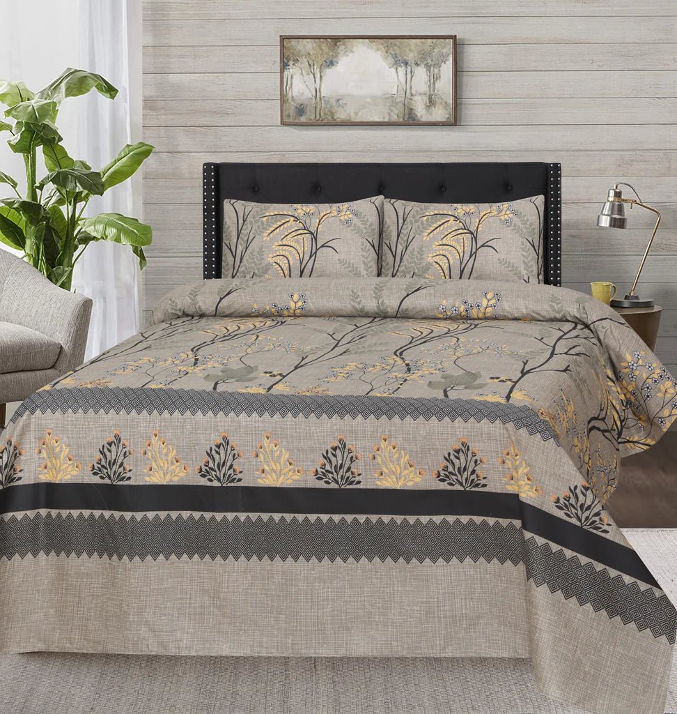 3 Pcs Bedsheet B-1002-MZ