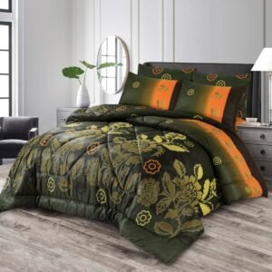 Double Bed 6 pc Winter Razai Set (Heavy Filling) RZ-27