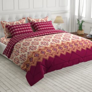 Double Bed 6 pc Winter Razai Set (Heavy Filling) RZ-08