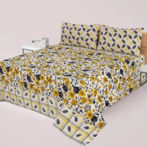 3 Pcs Bedsheet B-45-Crs01