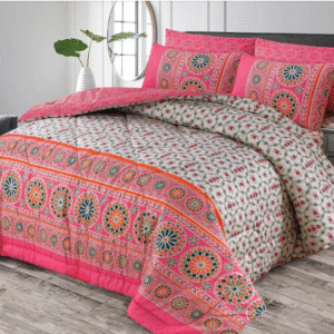Double Bed 6 pc Winter Razai Set (Heavy Filling) RZ-06