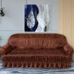 Twill Jersey Sofa Covers - Elastic Sofa Covers - Copper