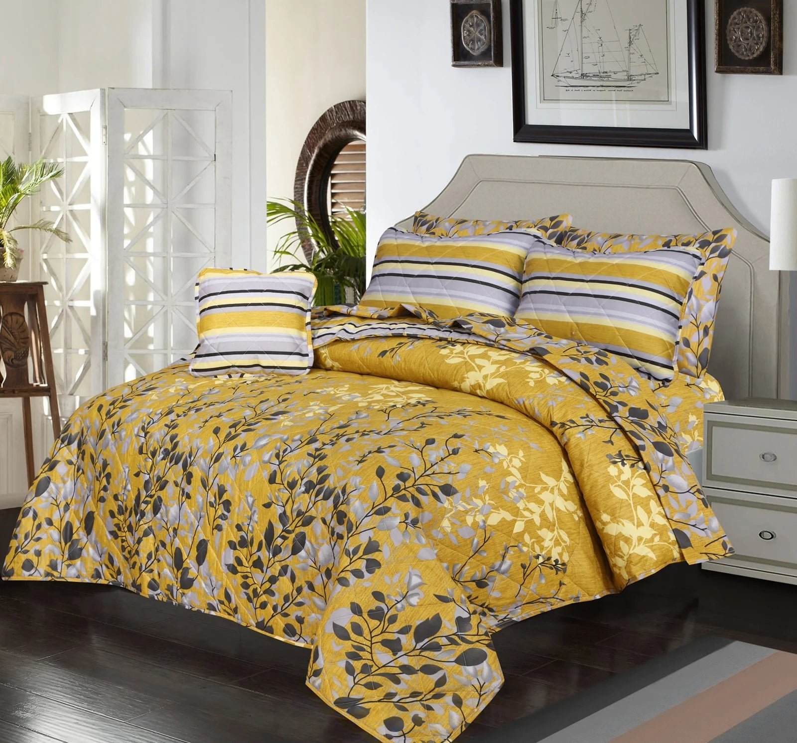 7 Pcs Comforter Set-B12