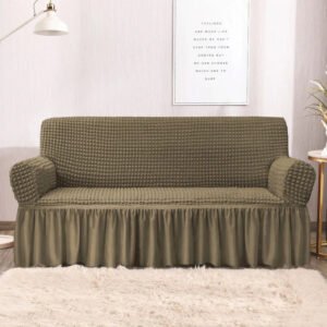 RUFFELED SUR SUCKER TURKISH SOFA COVER - Mouse
