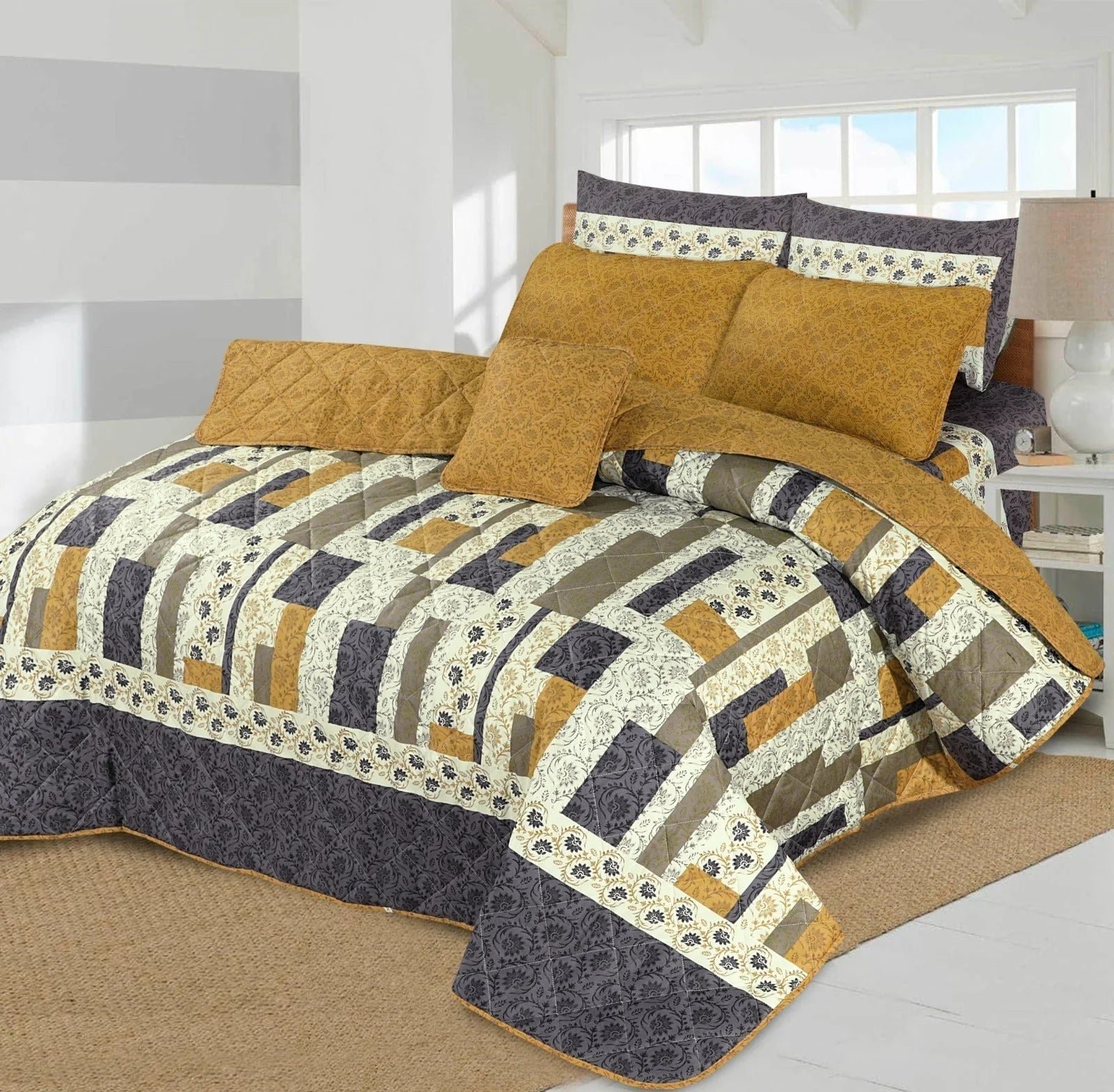 7 Pcs Comforter Set-B39
