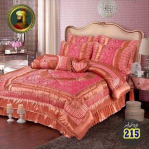 Luxury Fitted Razai 14 PCS Bridal Set Pink