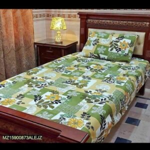 Single Bedsheet-03 Mix Leaf