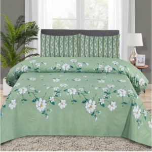 3 Pcs Cotton Bedsheet-Decent (Premium)
