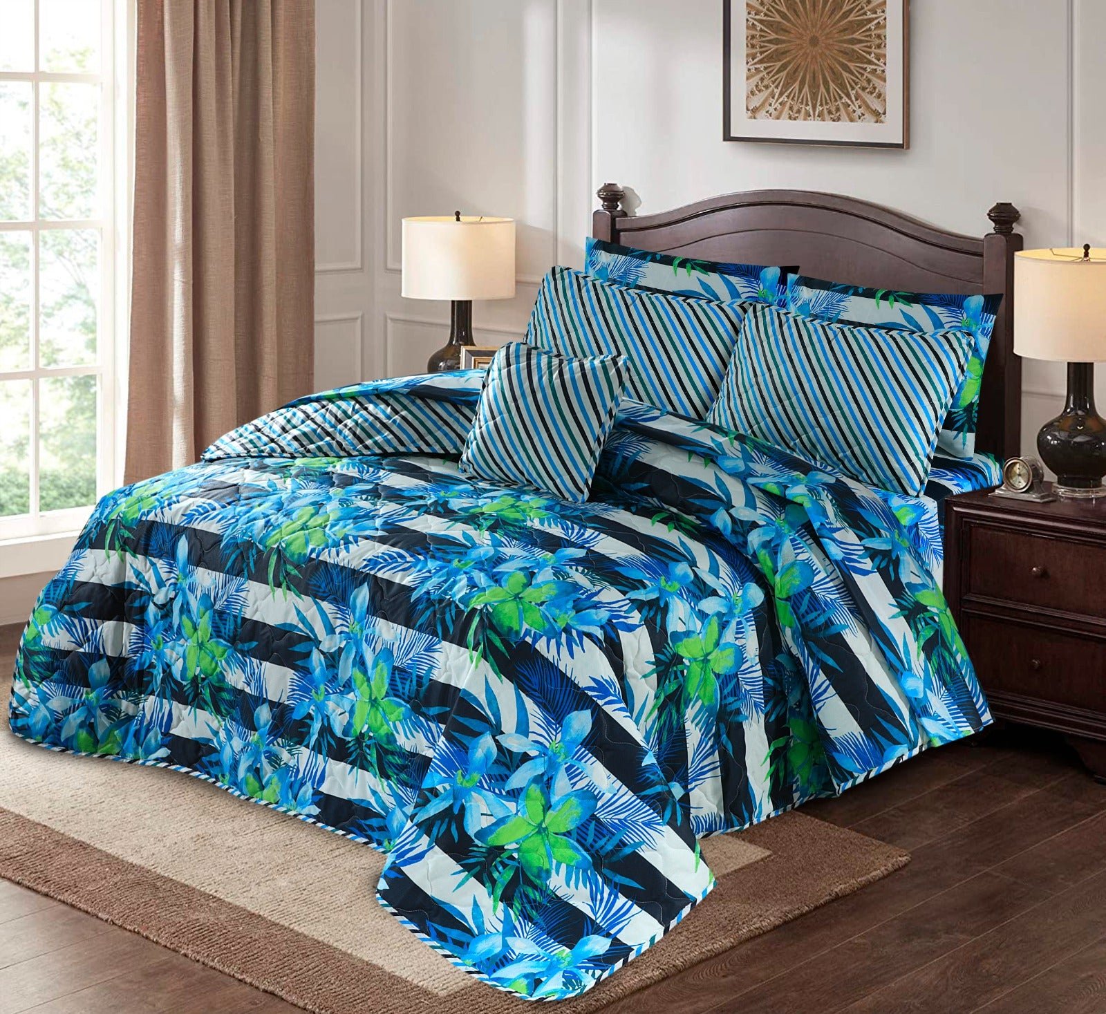 7 Pcs Comforter Set-B34