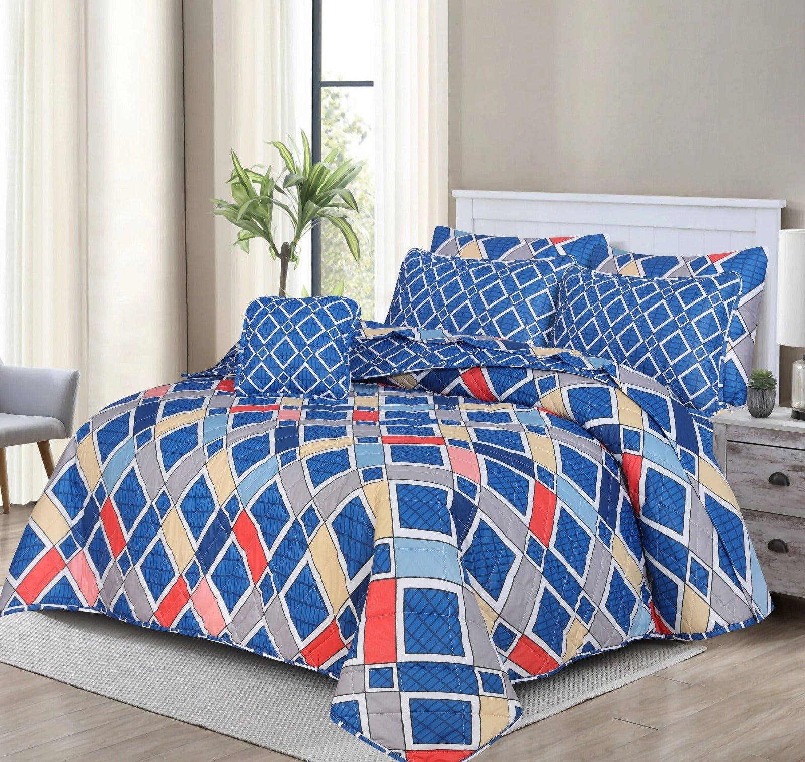 7 Pcs Comforter Set-B10