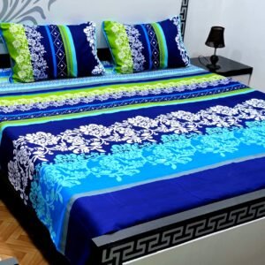 3 Pcs Cotton Sateen Bedsheet-12112