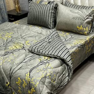Double Bed 6 pc Winter Razai Set (Heavy Filling) RZ-97
