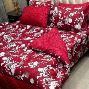 Double Bed 6 pc Winter Razai Set (Heavy Filling) RZ-95