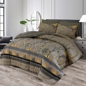 Double Bed 6 pc Winter Razai Set (Heavy Filling) RZ-cement