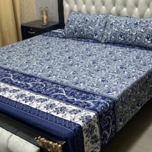 3 Pcs Cotton Bedsheet- XARA 7655-3324 (Premium)