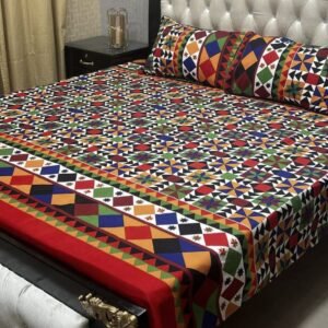 3 Pcs Cotton Bedsheet- XARA 7655-3345 (Premium)